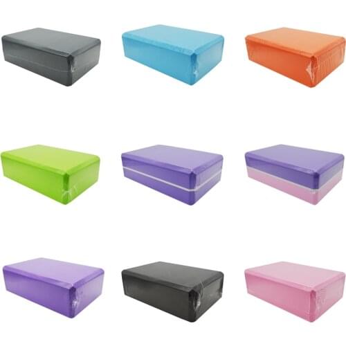 10 Colors EVA Foam Yoga Blocks Body BuildingStretching Aid Gym Pilates Brick Exercise Fitness Sport Yoga Accessories