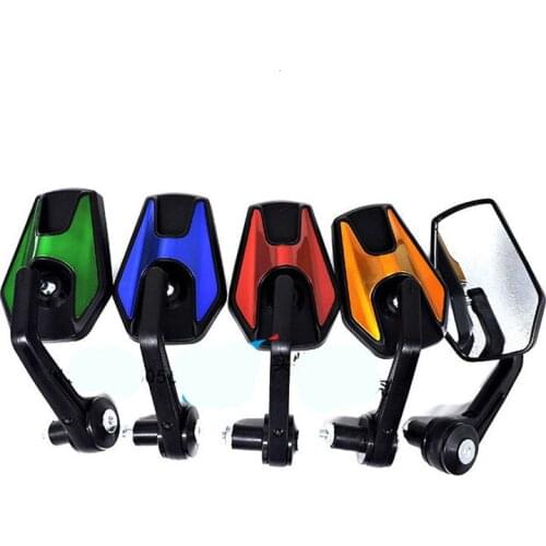 High Quality Motorcycle Side Mirrors ABS Plastic Modification Accessories Handle End Installation Universal 6 Color