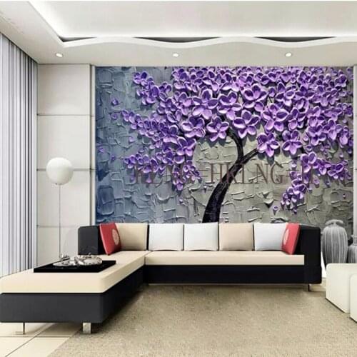 Large murals Oil painting abstract heavy oil painting canvas handmade rich tree wall art painting for the living room decoration