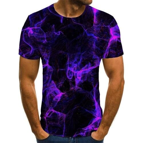 Giyu Abstract T-shirt Men Psychedelic Anime Clothes Smoke Shirt Print Purple Funny T shirts Short Sleeve T shirts Cool Slim