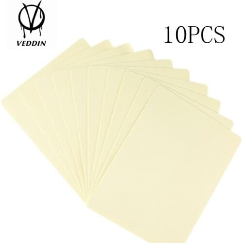 Blank Tattoo Practice Skin 10 X Fake Tattoo Learning Skin For Tattoo Accessories 20cmx15cm(8"X6")-Double Sided tattoo supplies