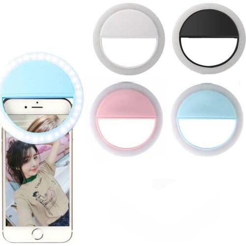 Papaler Selfie Ring Light Lamp for Iphone 5 Samsung Phone Flash Led Rechargeable Fotografia Photo Studio Para Celular Ring Light