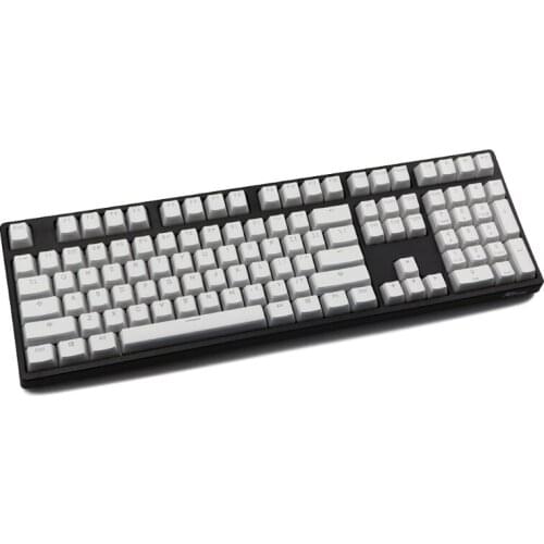 RGB 143 Keycaps White Pudding Double Skin Milk Backlit Keycap K2 K6 K8 24BB