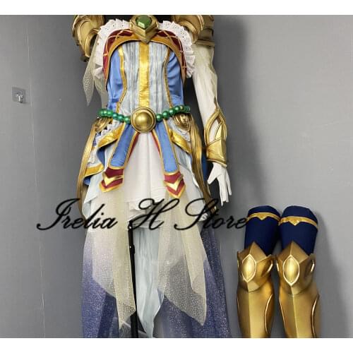 Custom size/made LOL Battle Queen Janna Cosplay Costume full set with props high quality cosplays Halloween Costumes