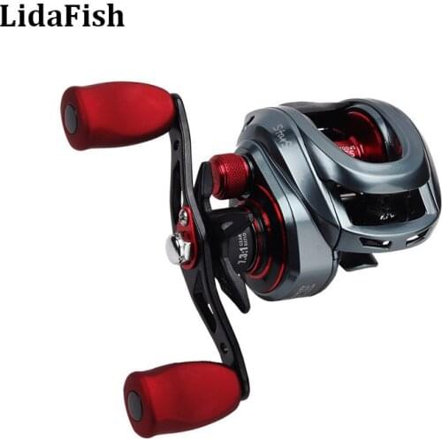 LIDAFISH Brand SS200 Series Baitcasting Reel 7.3:1 Gear Ratio 8+1BB Super Long Casting Fishing 8KG Max Drag Carp Fishing Tackles