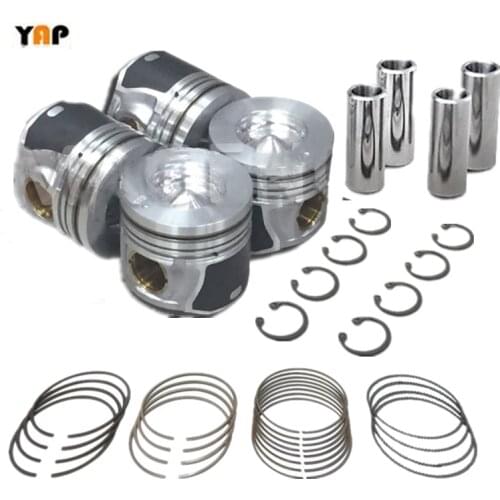 New STD Engine Piston&Piston Ring Set FOR FITHYUNDAI D4EA Diesel SANTAFE TUCSON TRAJET 2.0L L4 16V 83MM 23410-27920 23040-27920