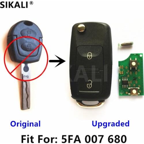 Upgraded Flip Key for Seat 5FA007680 ALHAMBRA/AROSA/CORDOBA/IBIZA/LEON/TOLEDO Car Remote Key