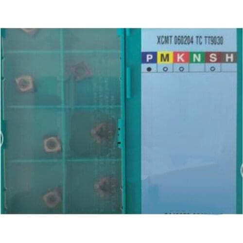 Original XCMT060204 TC XCMT060204 TC TT9080 XCMT 060204 Carbide Inserts for Drilling Boring Turning Lathe Cutter CNC Tools