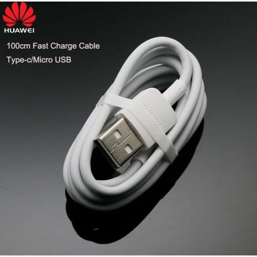 Original 100cm Type c Micro USB Data Charging Cable For Huawei P20 lite P30 P10 pro P7 P6 Mate 20 10 7 8 9 Y7 Y9 Honor 6 8X 8 9X