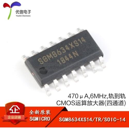 Genuine original SGM8634XS14 / TR SOIC-14 to-Rail CMOS Op Amp
