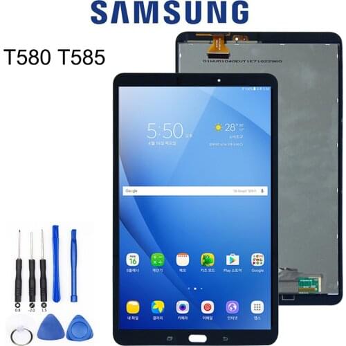 Original LCD For Samsung GALAXY Tab A 10.1 T580 T585 SM-T580 SM-T585 Touch Screen Digitizer Assembly Panel Replacement T580 LCD