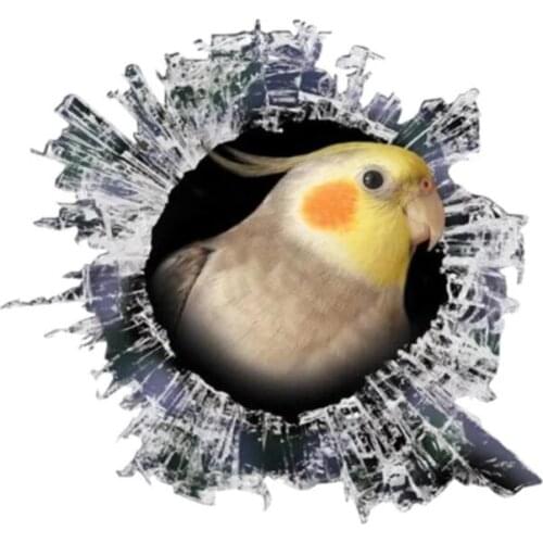 S50101# 10/13/15/17CM Personality PVC Decal 3D Bird Waterproof Car Sticker on Motorcycle Laptop Decorative