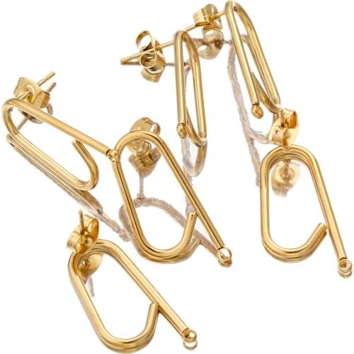 10pcs/lot DIY Earring Findings Earrings Clasps Hooks Fittings DIY Jewelry Making Stainless Steel Hook Earwire Jewelry wholesale