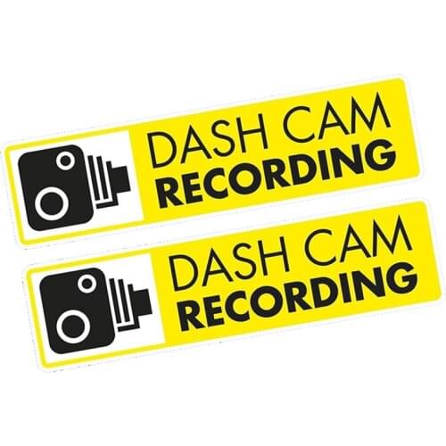 5.5*3cm 2 Pcs Wide 2PCs Dash Cam In Car Camera Recording CCTV Video Vinyl Decal for Mercedes Stickers