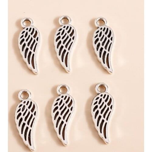 50pcs 18*7mm Leaf Charms Vintage Silver Color Pendants Charms for DIY Necklaces Earrings Making Jewelry Findings Accessories