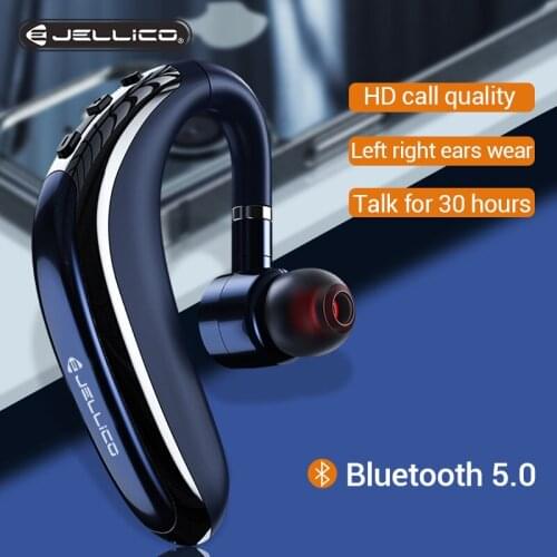 Wireless Bluetooth-compatible Earphone Handsfree Business Noise Control Headset With Mic Sport Waterproof Ear-hook Earphones