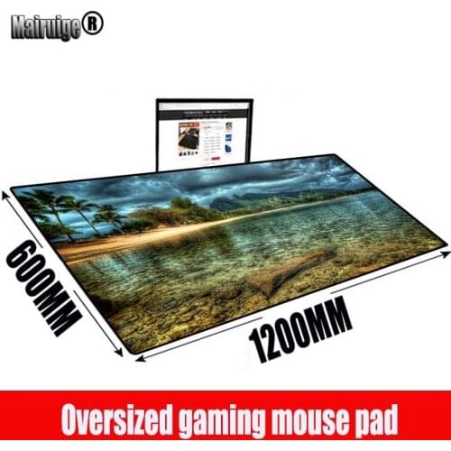 MRGBEST Palm Beach Landscape Gaming Large Mousepad Gamer Big Computer Mouse Mat Office Desk Keyboard Pad Customize Full Size