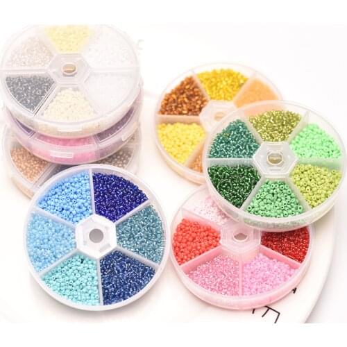 2mm 3000Pcs Box Crystal Glass Loose Beads Charm Seedbeads Rondelle Seed Spacer Beads For DIY Necklace Jewelry Making Wholesale