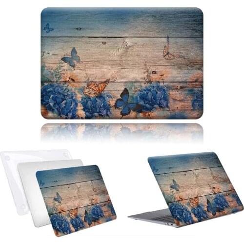 For Apple Macbook 12/Pro 13 A2251 A2289/Pro 13 A2338 Butterfly On Wood Laptop Case For Fund Air 13 A2337/Pro 15 16/Air 11