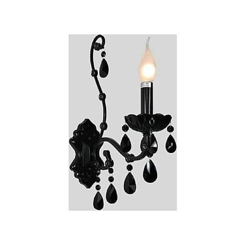 Black crystal Modern Led Crystal Wall Light Lamp For Home Wall Sconce,Arandela Lampara De Pared