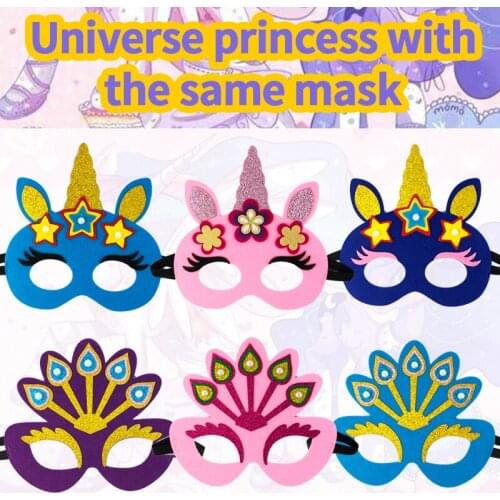 Xibao Kindergarten Childrens Unicorn Unicorn Felt Mask Stage Performance Dress Up Masquerade