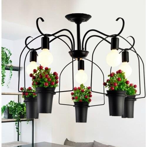 Europe modern led iron lustre pendente hanging lights kitchen chandeliers industrial lamp home lighting livingroom bedroom