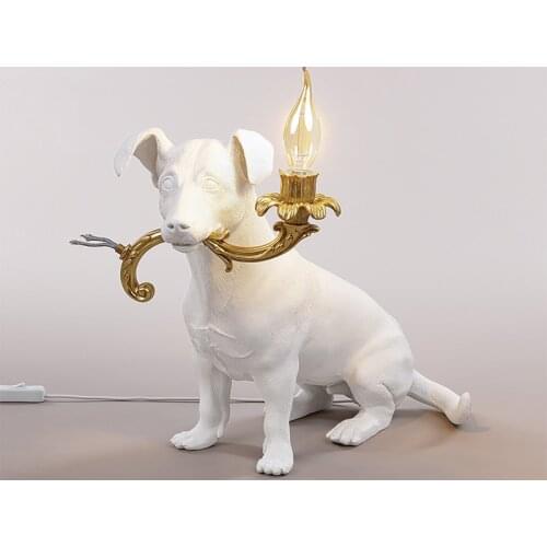 Seletti RIO Puppy Table Lamps Bedroom Bedside Desk Lamp Modern Nordic Animal Dog Led Stand Light Fixtures Living Room Home Decor