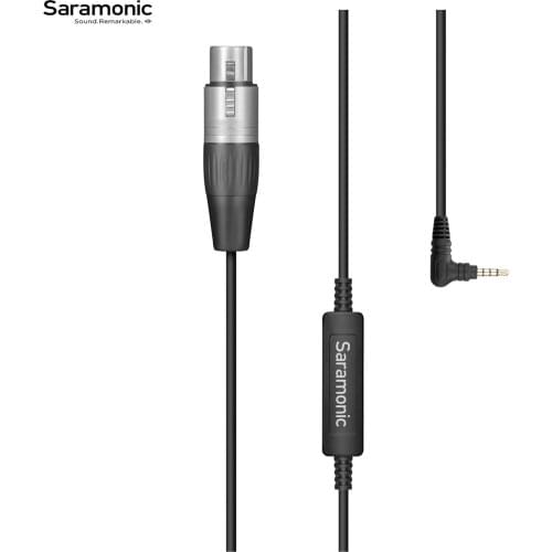 Saramonic SR-XLR35 Microphone Cables 3.5mm TRRS to 3 Pin XLR Female Jack for Smartphone Ipad iPod TRRS Devices