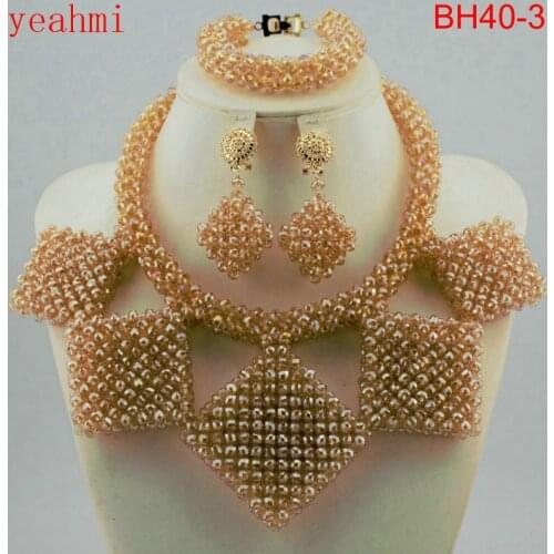 Fashion Women Jewelry Set African Wedding Party Jewelry Sets Nigerian Statement Necklace Sets Free Shipping BH40-1