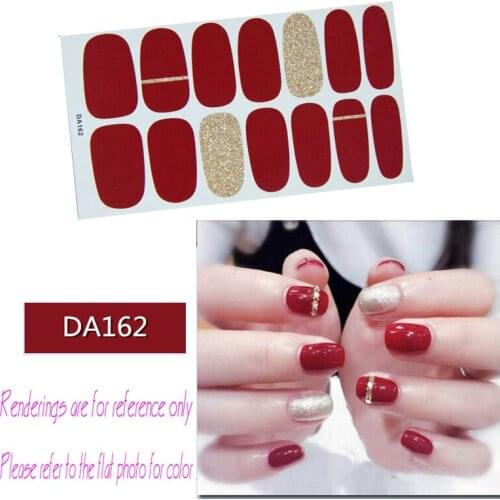 Fashion Customized Full Cover Nail Polish Wraps Adhesive fake Nails Stickers flase Nails Art Decorations Manicure 1PCS press on