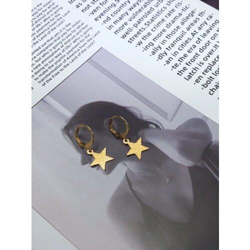 Fashion Earring World Map/Pineapple/Love Heart/Star Small Geometric Gift For Women Party Alentines Day Stainless Steel Jewelry