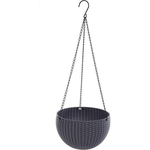 Plastic Flower Pot Hanging Basket Plant Pot With Hanging Chain