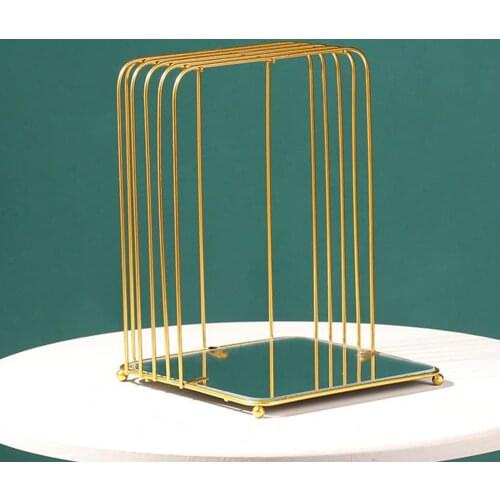 Hollow Iron Art Large Capacity Makeup Rack for Home Bedroom Display Perfume