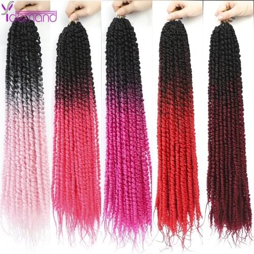 Y Demand Pre--Passion Synthetic Braided Hairs 20" Perruque-tresse africaine-Ombre Twist--Crochet Braid Hair 16strands/pack
