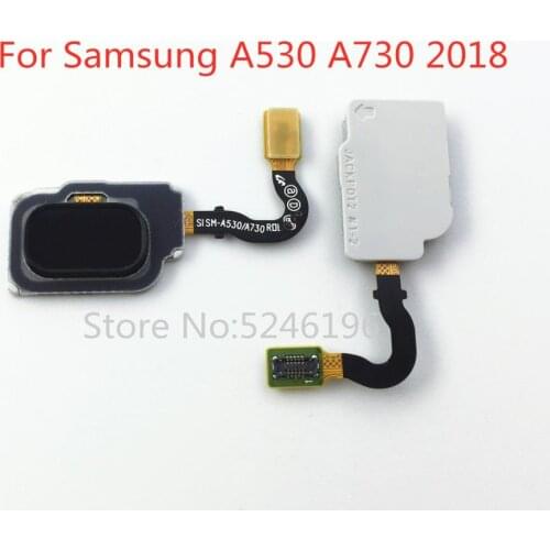 1pcs For Samsung Galaxy A8 2018 A530 A730 touch main return key menu button fingerprint sensor soft cable replacement parts