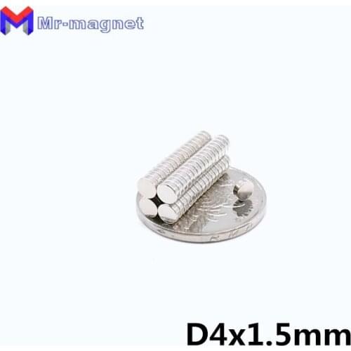 500pcs Super strong 4x1.5 magnet D4x1.5mm Super strong neo neodymium magnets 4x1.5mm, NdFeB Magnet D4*1.5mm magnet Dia 4*1.5