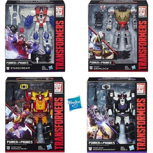Hasbro Transformers Power of The Primes Starscream Grimlock Jazz Rodimus Crime Optimus Prime Rodimus Prime ABS Transformer Toys