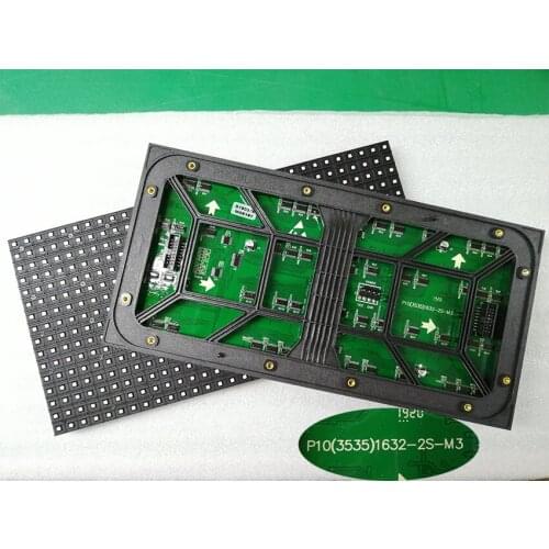 Free shipping outdoor P10 led module matrix led sign 32*16pixel 2S 320*160mm rental led display pantalla led panel ali express