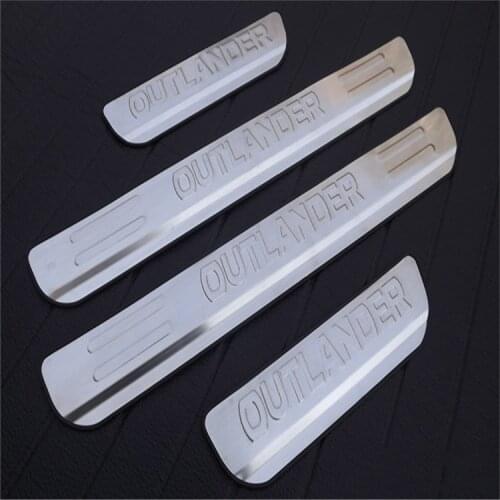 High Quality Stainless Steel scuff plate door sill Trim For Mitsubishi Outlander 2013-2018 Car Accessories