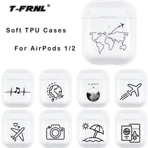Protective Case for Airpods 1 2 Earphone Case Accessories for Apple Airpods Wireless Charging Case Clear Air Pods Cover Fundas