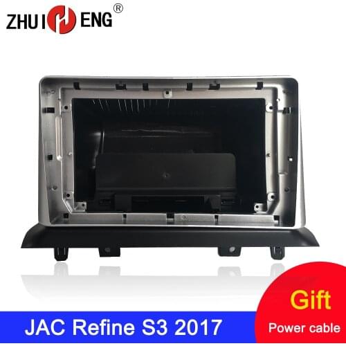 ZHUIHENG 2 Din Car Radio Fascia frame for JAC S3 2017 car DVD navi Panel Dash Kit Installation Frame Trim Bezel