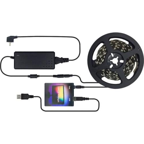 1/2/3/4/5m DIY TV PC Dream Screen USB LED Strip HDTV Computer Monitor Backlight Addressable LED Strip Full Set 30/60LEDs WWO66