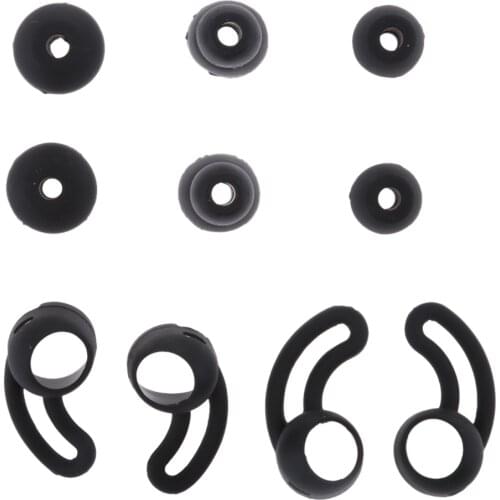 2 Pair Silicone Replacement Eartip With S,M,L Ear Hooks For X Ur