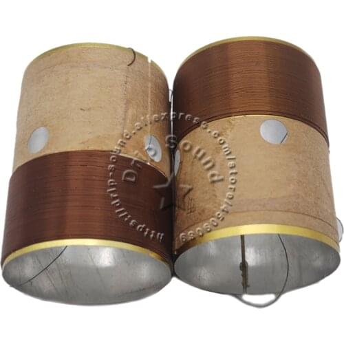 2pcs 25.5mm 25.5 Core 8ohm Bass Voice Coil ASV White Aluminum Woofer Sound Drive Speaker Repair Parts