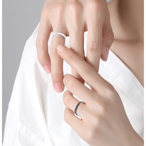 2 Pcs Sun Moon Matching Couple Friendship Lover Open Adjustable Rings Bands Set 13MD