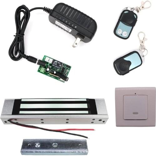 350lb to 315 MHZ wireless remote control magnetic lock two radio remote control handle the export button 180Kg