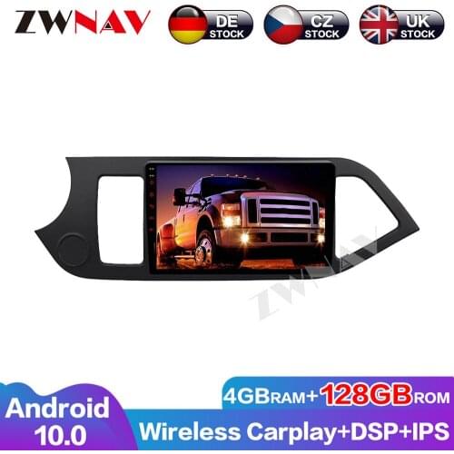 Auto Radio Touch Screen Car DSP 128G Android10 DVD Player For Kia Picanto Morning 2012-2015 GPS Audio Multimedia Head Unit