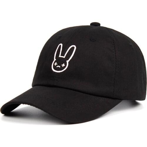 Bad Bunny Dad Hat Rapper Reggaeton Artist 100% Cotton embroidery Baseball Cap Snapback Unisex outdoor leisure caps