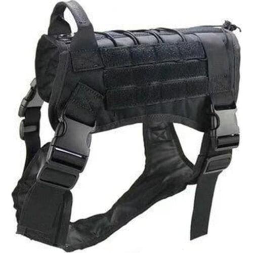 Large Military Police Dog K9 Adjustable Military Training Harness Vest Water Resistant Nylon Vest Harness Dog Supplies
