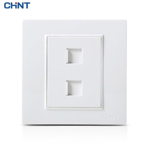 CHINT NEW7L Three Color Security Steel Frame Wall Switch pop Socket Panel Steel Frame Structure Telephone Computer Combine
